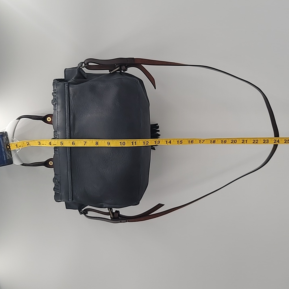 ANTHROPOLOGIE Holding Horses Saddlebag Fine Leather Satchel w Crossbody … - Picture 5 of 11